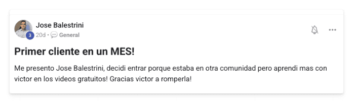 Victoria de un alumno de MonetizIA Masters #009