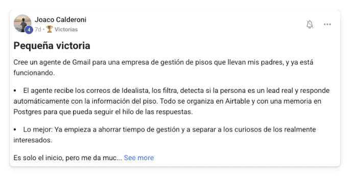 Victoria de un alumno de MonetizIA Masters #012