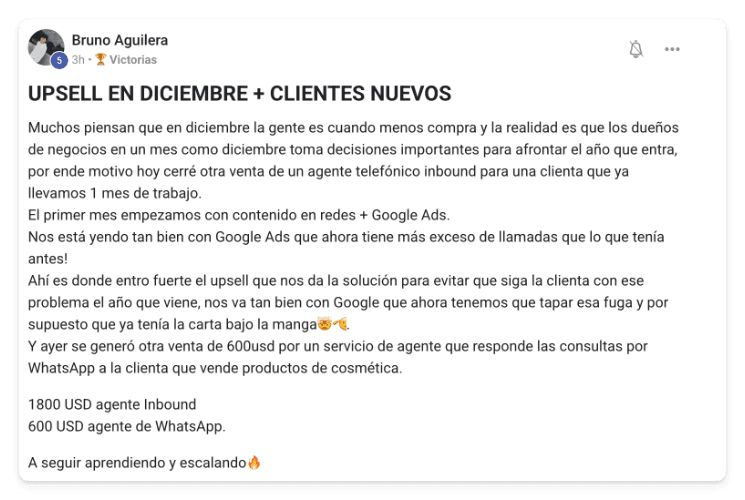 Victoria de un alumno de MonetizIA Masters #013