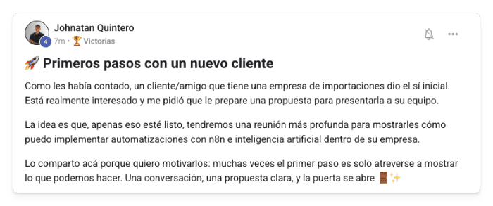 Victoria de un alumno de MonetizIA Masters #020