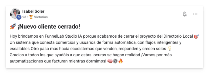 Victoria de un alumno de MonetizIA Masters #027