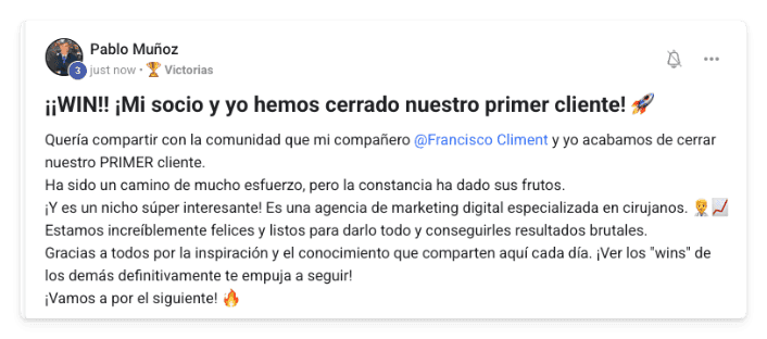Victoria de un alumno de MonetizIA Masters #031
