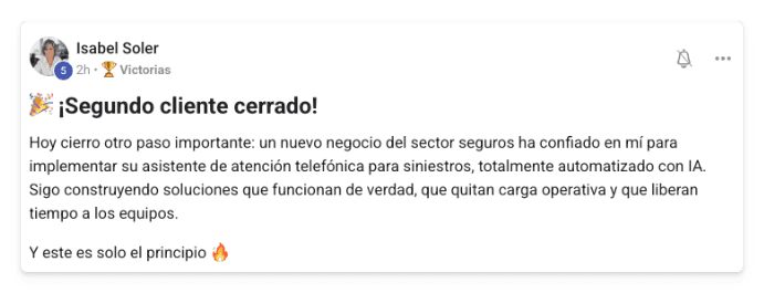 Victoria de un alumno de MonetizIA Masters #033