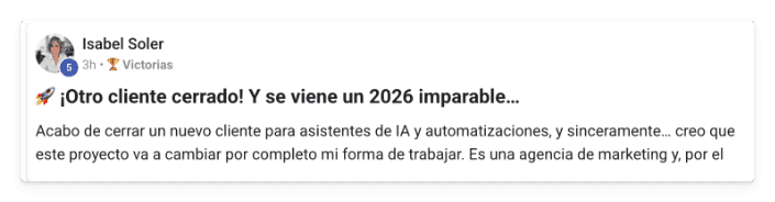 Victoria de un alumno de MonetizIA Masters #035
