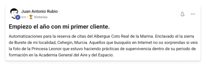 Victoria de un alumno de MonetizIA Masters #036